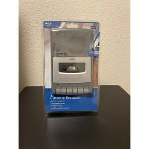 RCA Cassette Recorder RP3503 with Standup Mic and A/C Adaptor-New Sealed